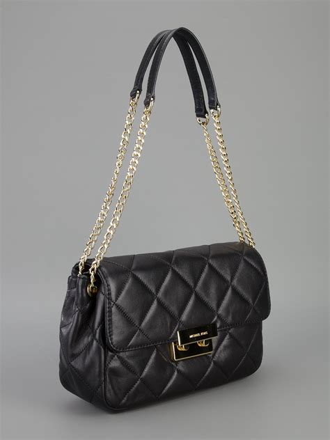 michael kors black quilted purse|michael kors small black handbag.